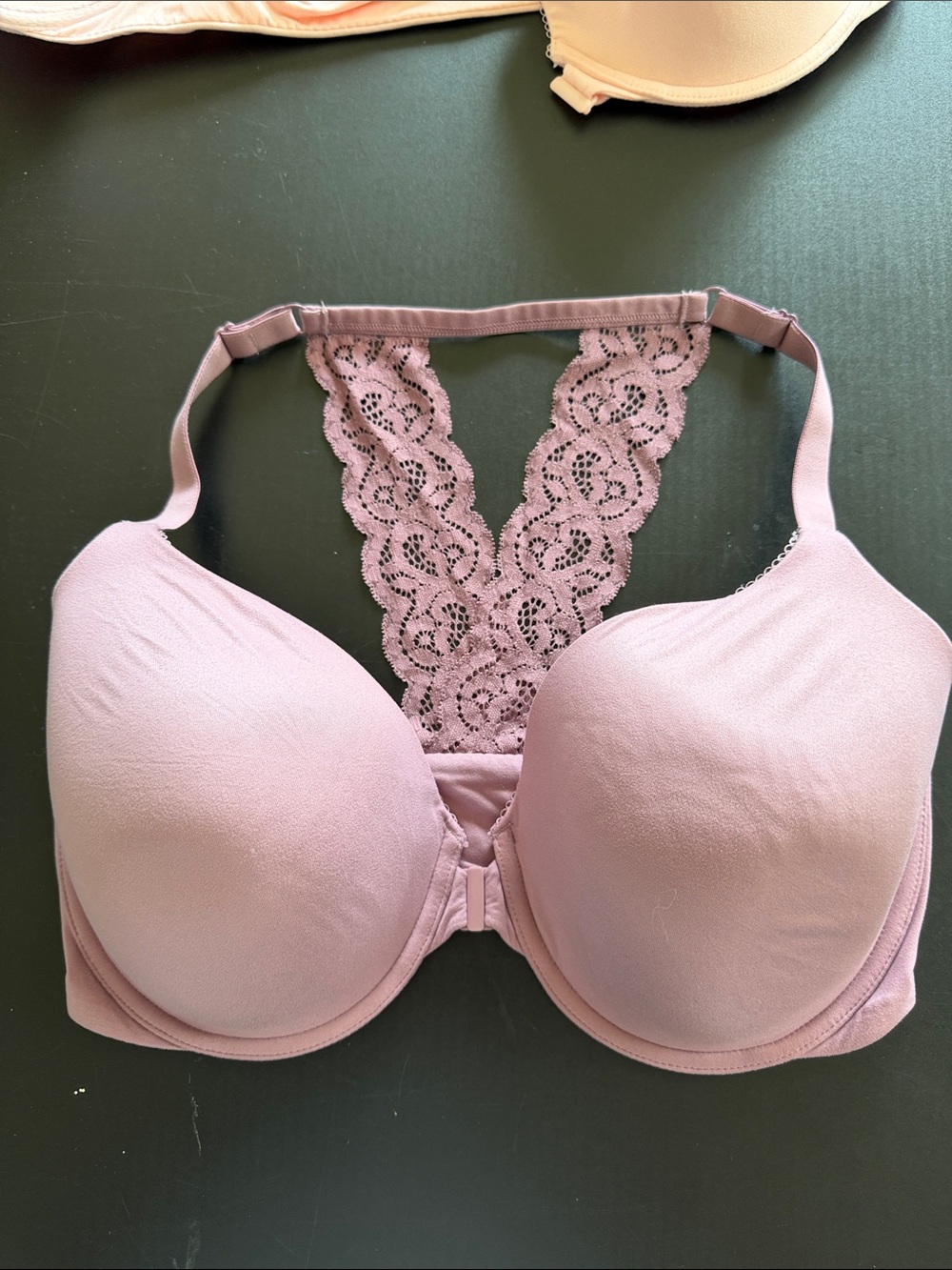 Victoria's Secret Mauve Lace Racerback T-Shirt Bra